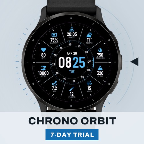 Chrono Orbit Trial watch face preview