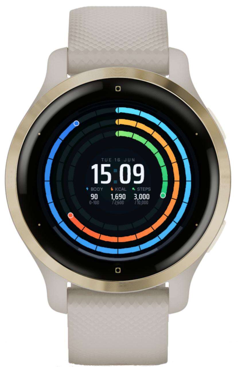 Metric Rings watch face preview