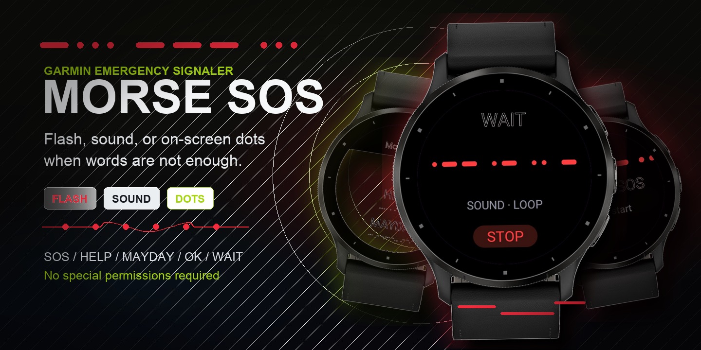 Morse Codes watch face preview