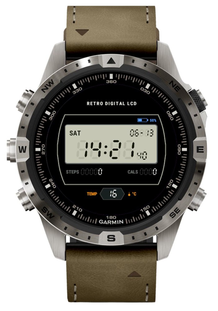 Retro Digital LCD watch face preview