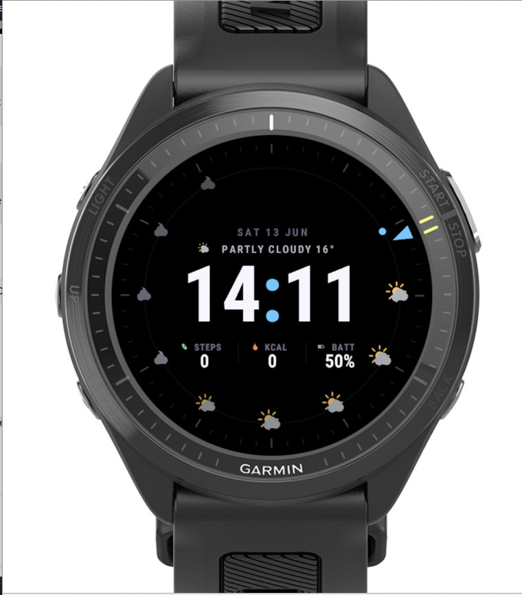 Weather Dial watch face preview